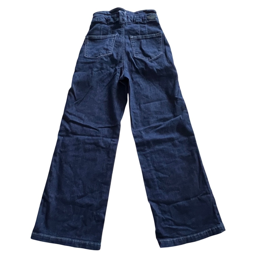 Paige Harper Wide Leg Jeans Womens 23 Blue Baltimore Paperbag Waist Pleated - Picture 3 of 12